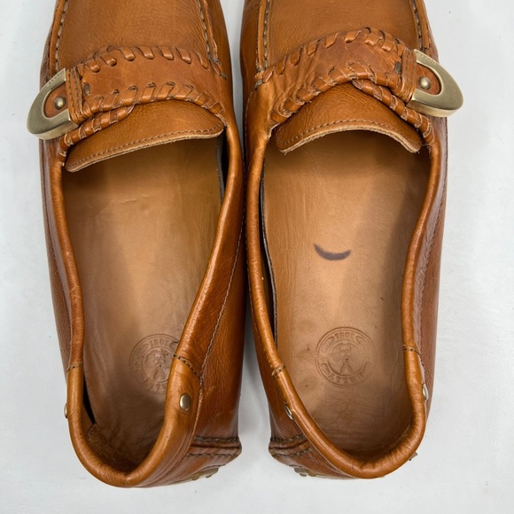 BALLY LANDOLFA EJ Soft LEATHER Loafers Brown Size E36 UE - Picture 8 of 16